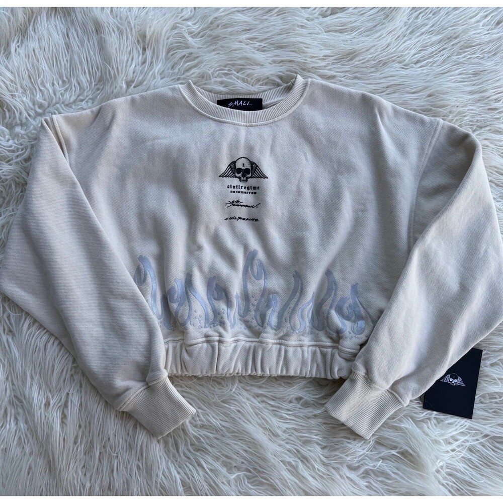 Civil Regime Cropped Sweatshirt Size Small
